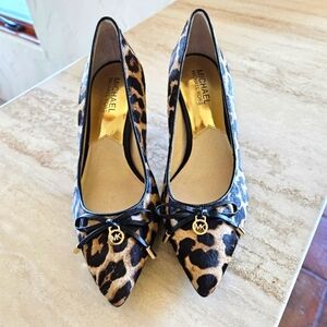 Michael Kors leopard heels Size 6.5